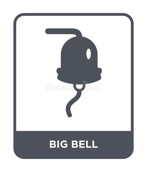 Big Bell Icon In Trendy Design Style Big Bell Icon Isolated On White
