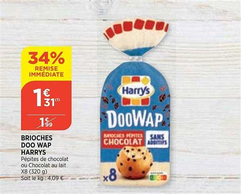 Offre Brioches Doo Wap Harrys Chez Carrefour Market