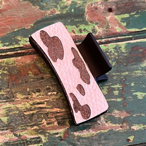 Cow Print Hair Clip Cow Themed Hair Accessory Glowforge Shop