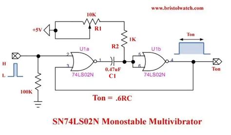 Tutorial Or Nor Circuits Including Monostable Multivibrator