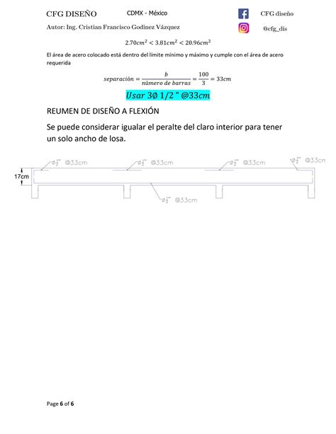 DISEÑO DE LOSA MACIZA EN UNA SOLA DIRECCIÓN ACI 318 19