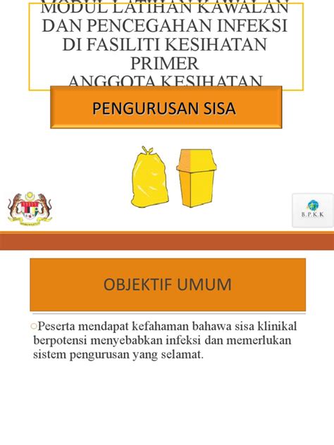 4 Pengurusan Sisa Klinikal Pengurusan Tumpahanppt Pdf