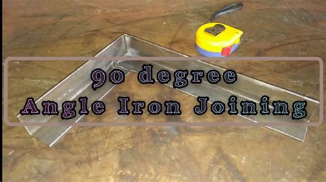 How To Join Angle Iron Cutting And Joining To 90 Degree Youtube