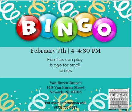 Bingo - Newark Public Library