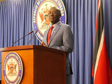 Office Of The Prime Minister Republic Of Trinidad And Tobago Post Cabinet Media Briefing