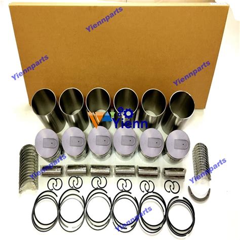 For Mitsubishi 6D16 Overhaul Rebuild Kit Liner Piston And Ring Set