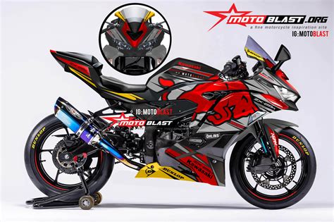 Modif Striping Ninja Zx25r Redbull Motoblast