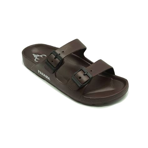 Jual Panama Torso TMNS04 Brown Sandal Slop Cowok Sendal Karet Pria