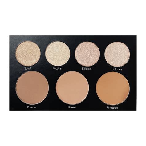 Paleta De Iluminadores Y Contorno Glam Black Atenea Satinada Makeup