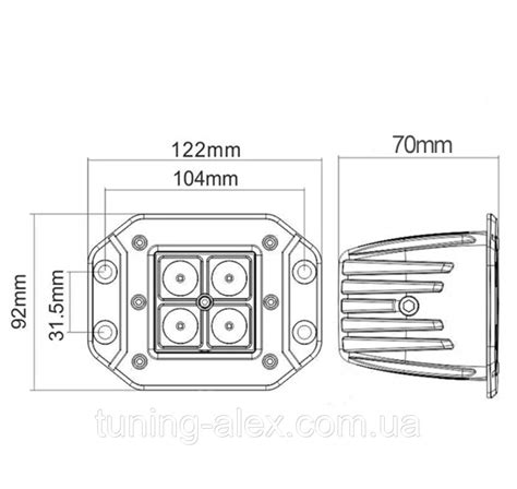 LED ФАРА 12W / ДАЛЬНИЙ СВЕТ С ЛИНЗАМИ 4D / ECONOM (ID#2071481736), цена ...