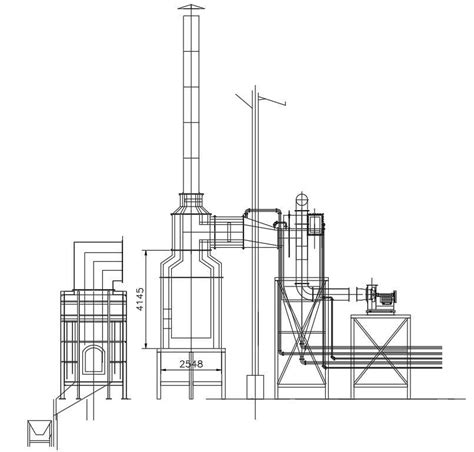 Incinerator Chamber Design In Autocad 2d Drawing Dwg File Cad File