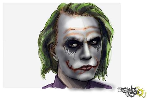 Heath Ledger Joker Drawing Step By Step How To Draw The Joker The Dark Knight Narrated