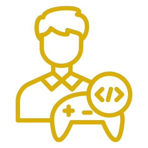 Premium Vector Vector Design Game Developer Male Icon Style