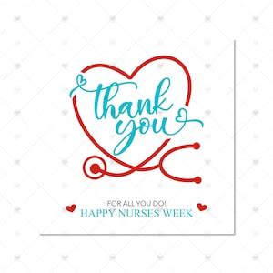 Printable Happy Nurse Practitioner Week Tags Nurses Week Etsy