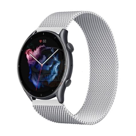 Pulseira De Metal Magn Tica Compat Vel Amazfit Gtr Pro