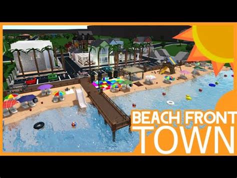 Beach Front Town Bloxburg Youtube