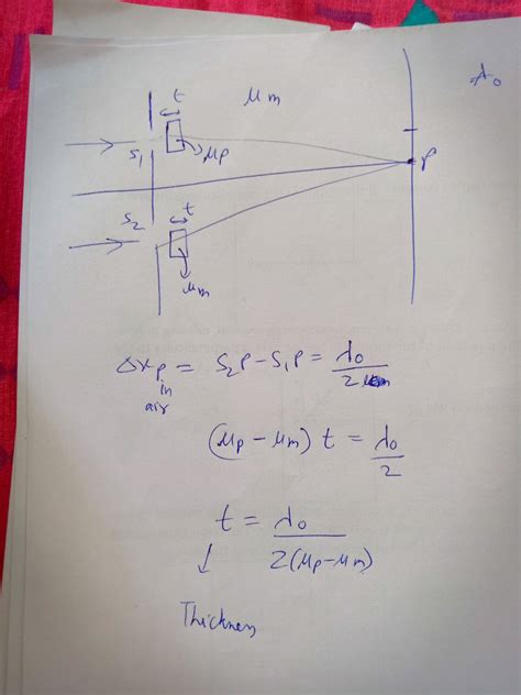 A Double Slit Apparatus Is Immersed In A Liquid Of Refractive Index Im