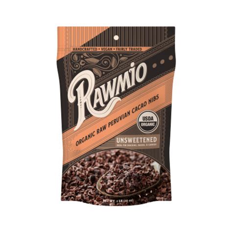 Rawmio Organic Raw Peruvian Unsweetened Cacao Nibs 1 Lb QFC