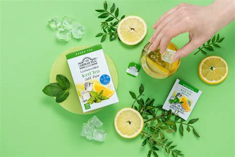 Buy Ahmad Tea Green Tea Cold Brew Lemon And Mint Teabags Iced Tea