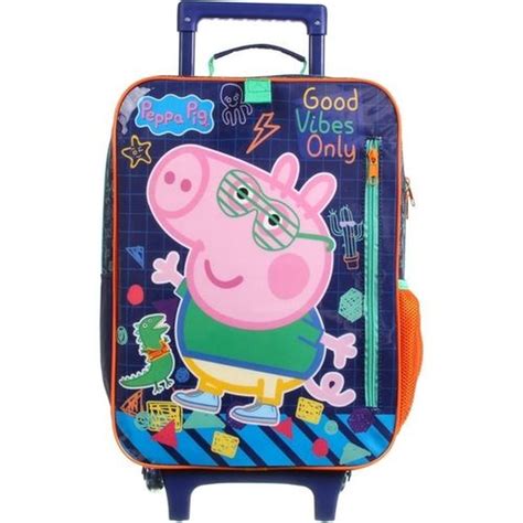 Mochila Rodinha Escolar George Pig Peppa Pig 37465 Shopee Brasil