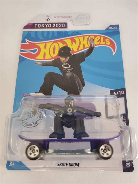 Amazon Hot Wheels Olympic Games Tokyo Skate Grom Purple Toys Games