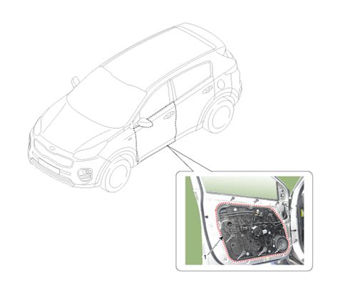 Kia Sportage Revue Technique Automobile Module De Porte Avant