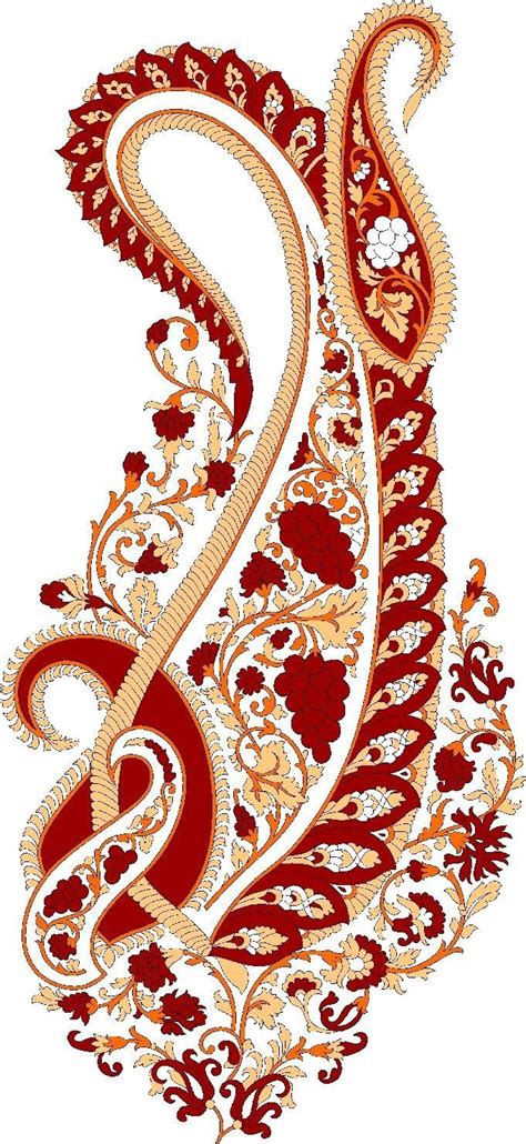 Pin By MaHi MuGhaL On Digital Borders Design Paisley Art Flower