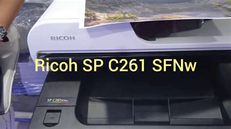 Ricoh sp c261sfnw all-in-one color laser printer - fasthooli