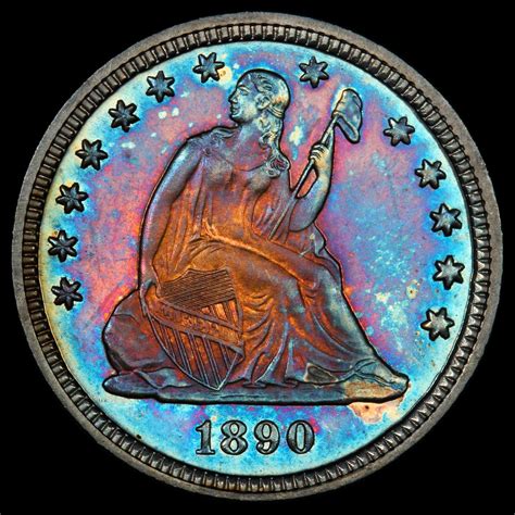 1890 25C Quarter Liberty Seated With Motto PCGS PR66 CAC Legend