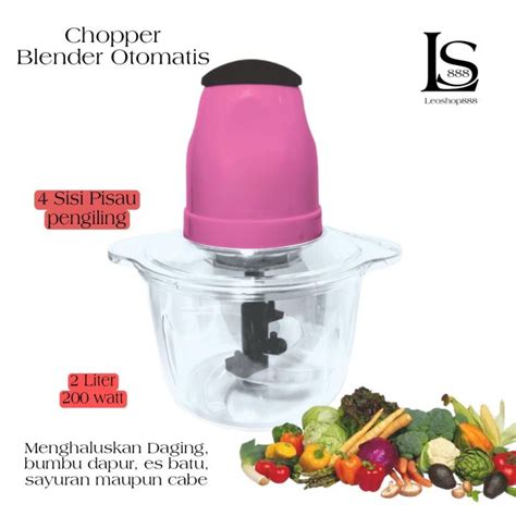 Leoshop Hand Blender Kapsul Jumbo Chopper Elektrik Untuk Blender