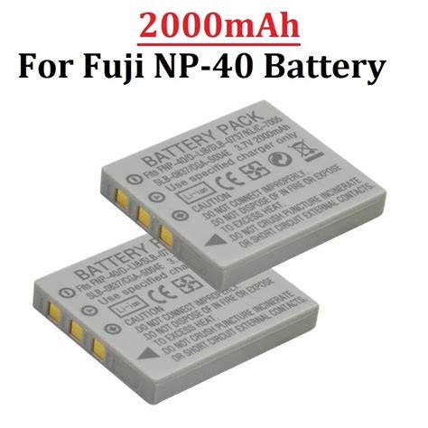 NP 40 NP40 2000mAh Batterie Pour BENQ DLI 102 FUJIFILM KODAK KLIC 7005