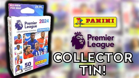 NEW COLLECTOR TIN PANINI PREMIER LEAGUE STICKER COLLECTION 2024