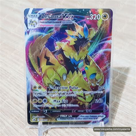 Jual Pokemon Card Zeraora Vmax Ultra Rare Crown Zenith English