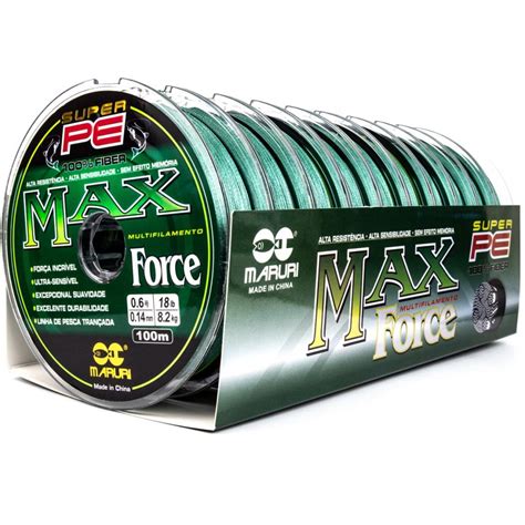 Linha Multifilamento Maruri Max Force 4x 100m Verde Loja De Pesca On