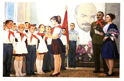 «Прием в пионеры» — Окна соцреализма