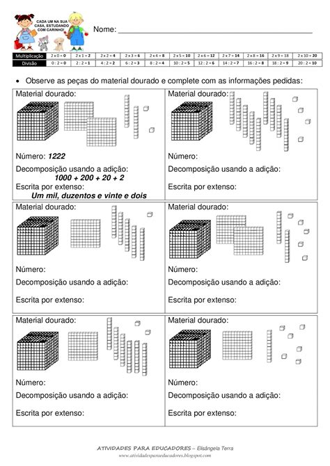Atividade De Unidade De Milhar Revoeduca