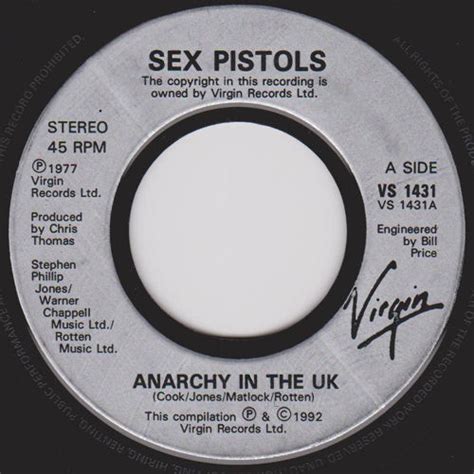 God Save The Sex Pistols Anarchy In The Uk United Kingdom Jukebox