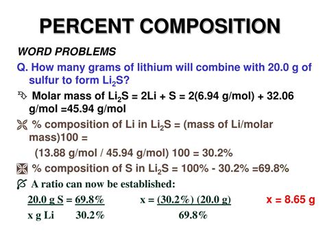 Ppt Percent Composition Powerpoint Presentation Free Download Id