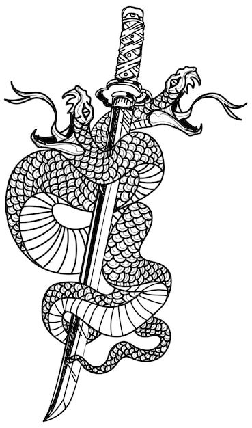 Tatouage Art Serpent Et P E Japonaise Dessin Et Croquis Noir Et Blanc