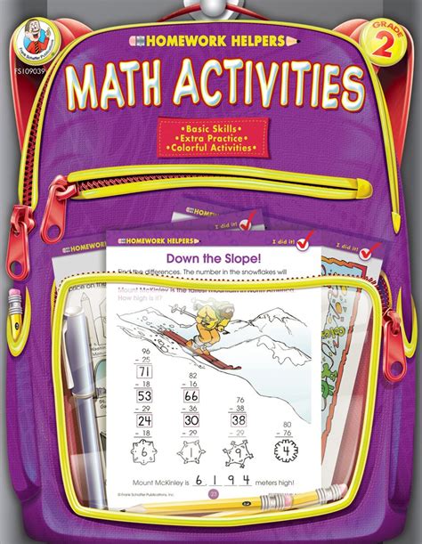 Math Activities Grade 2 Homework Helper Frank Schaffer Publications