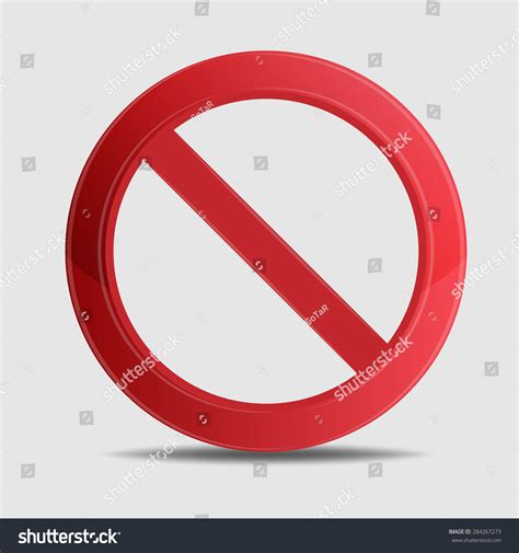 Sign Ban Prohibition No Sign No Stock Vector Royalty Free