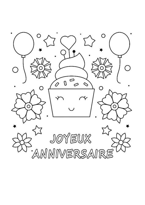 Coloriage Joyeux Anniversaire Imprimer Sur Coloriageenfant