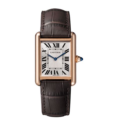 Cartier Large Pink Gold Tank Louis Cartier Watch 25mm Harrods Us