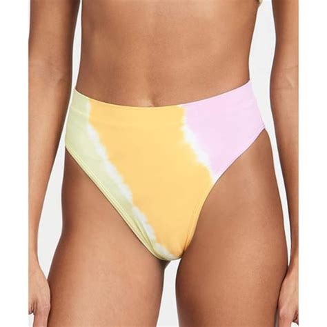 L Space Swim Lspace Womens Frenchi Bitsy Bikini Bottoms Diagonal