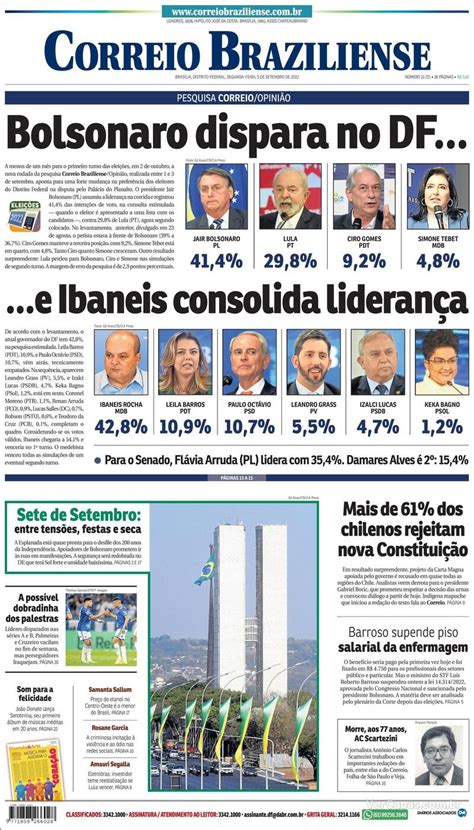 Capa Correio Braziliense Quarta De Junho De