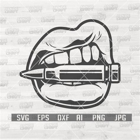 Lèvres avec bullets svg Sexy Lips svg De fichier de Etsy France