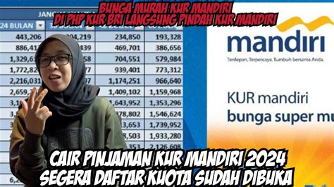 Cair Pinjaman Kur Mandiri 2024 Sudah Bisa Di Ajukan Kuota Banyak Catat