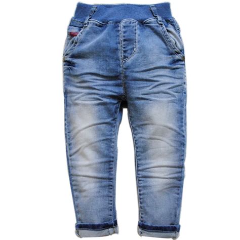 6093 Soft Denim Baby Jeans Baby Boy Jeans Pants Spring Autumn Blue Kids