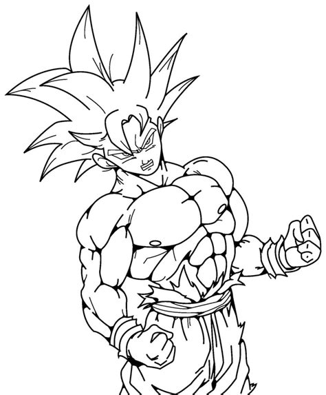 Desenho Goku Para Colorir Goku Desenho Desenhos Goku Kulturaupice