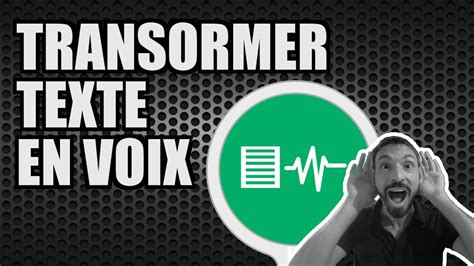 Transformer Un Texte En Voix Off Professionnelle Youtube